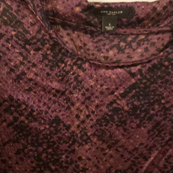 Black and purple silk dress - Picture 2 of 3